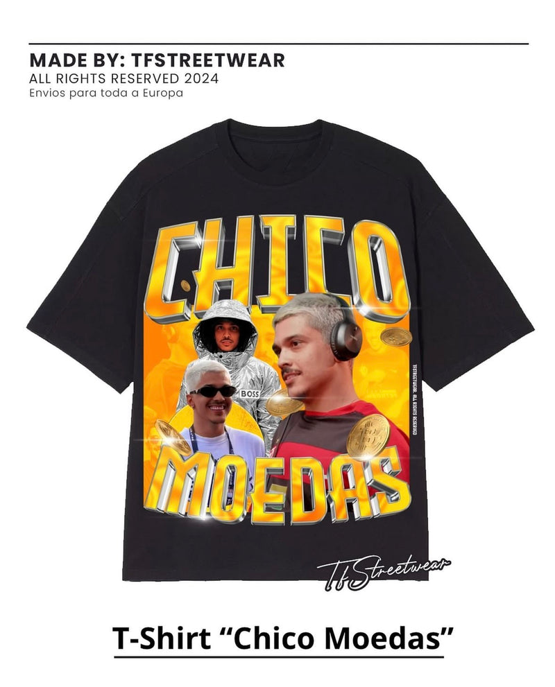 T-SHIRT CHICO MOEDAS